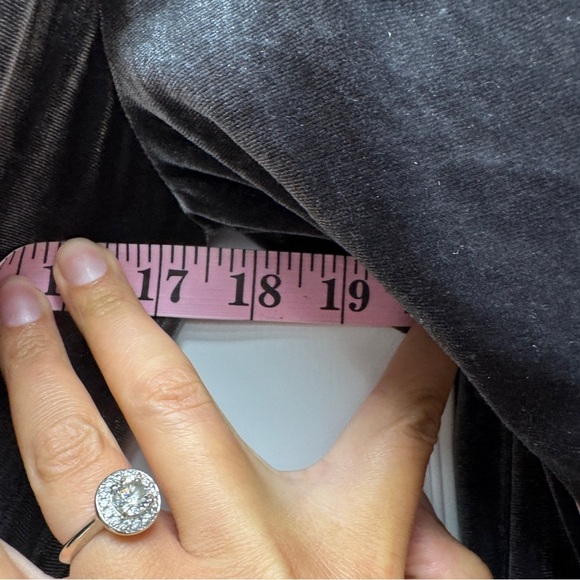 Eliza J Wrap Look Velvet Grey Pewter Jumpsuit - Picture 11 of 15